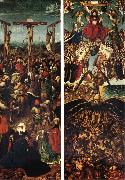 EYCK, Jan van Crucifixion and Last Judgment Germany oil painting artist